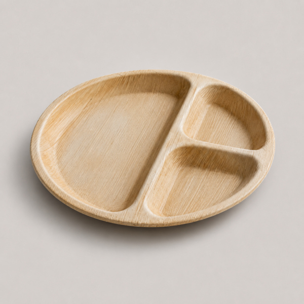 Biodegradable Heavy-Duty Leaf Partitioned Plate