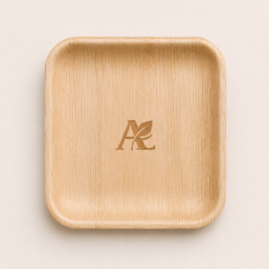 Aranyae Classic 9″ Square Leaf Plate